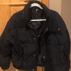 Black Free People puffer bomber